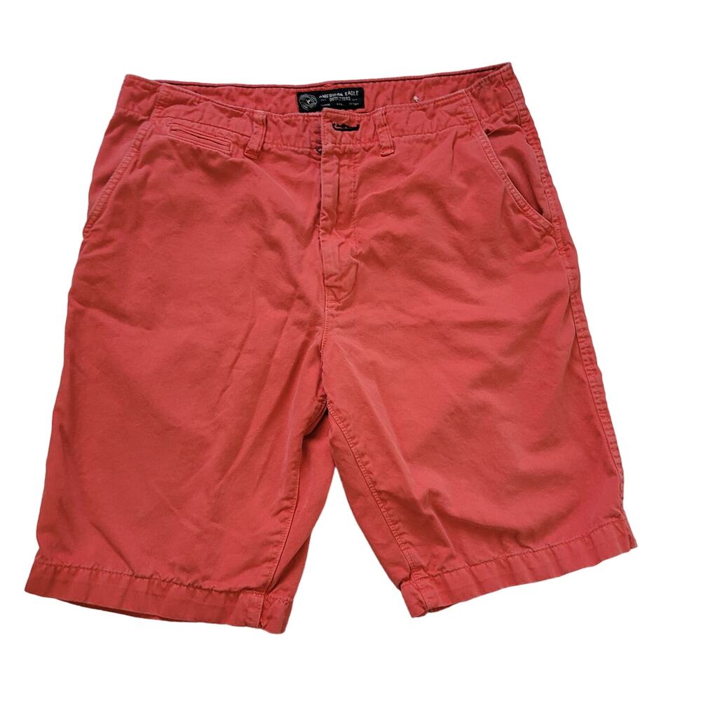 American Eagle Size 34 Men's‎ Coral Pink Longboard Shorts Beach Summer Vacation